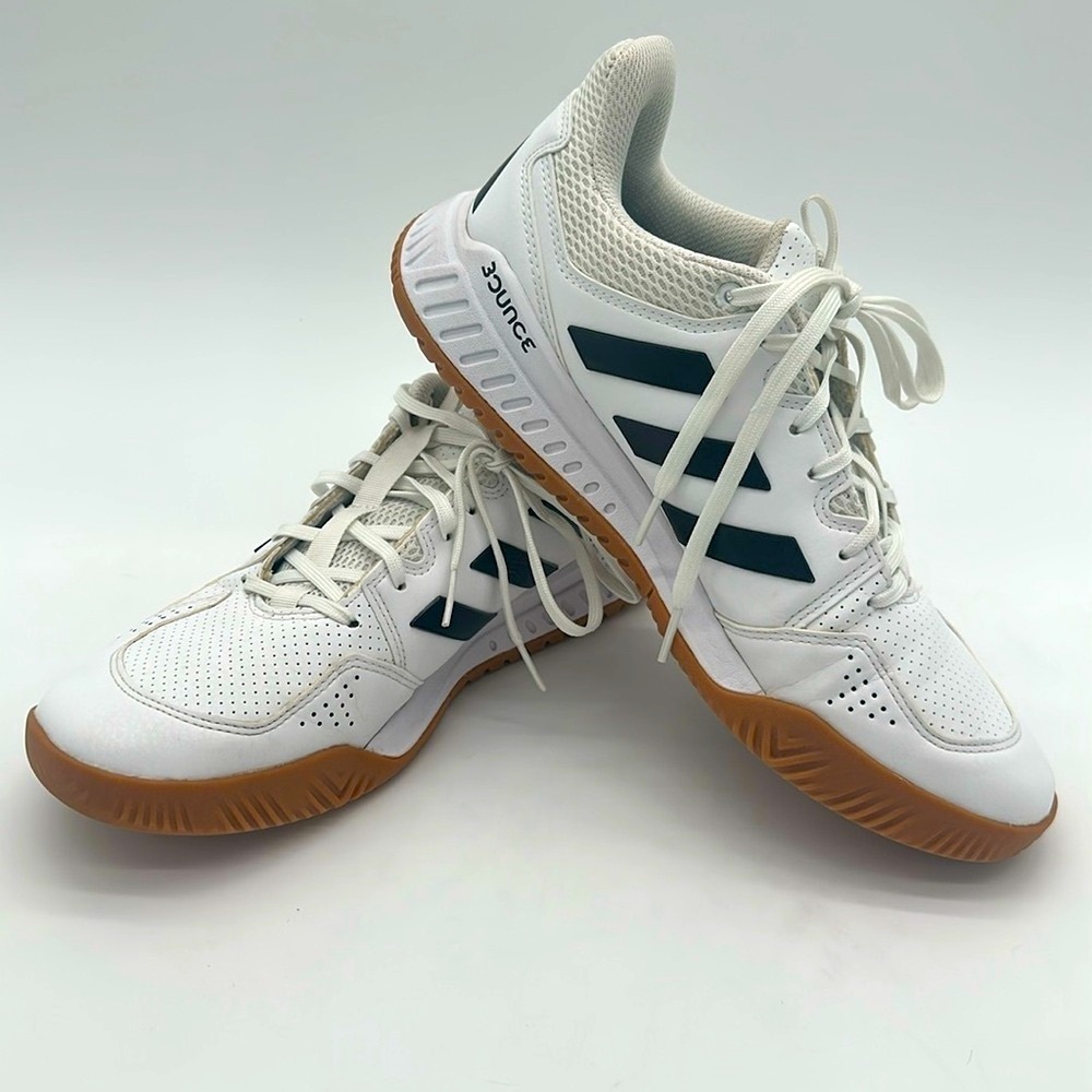 Adidas Bounce White and Black Sneakers Mens Size 9.5